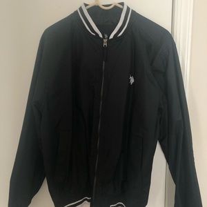 Black College bomber jacket from Polo